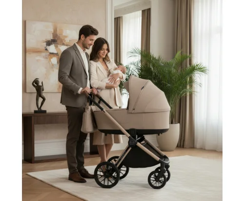 Adamex Bianco Natura Latte wózek 2w1